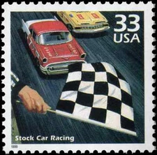 US Scott # 3187n, Stock Car Racing, 1998 33¢ Stamp, MNH