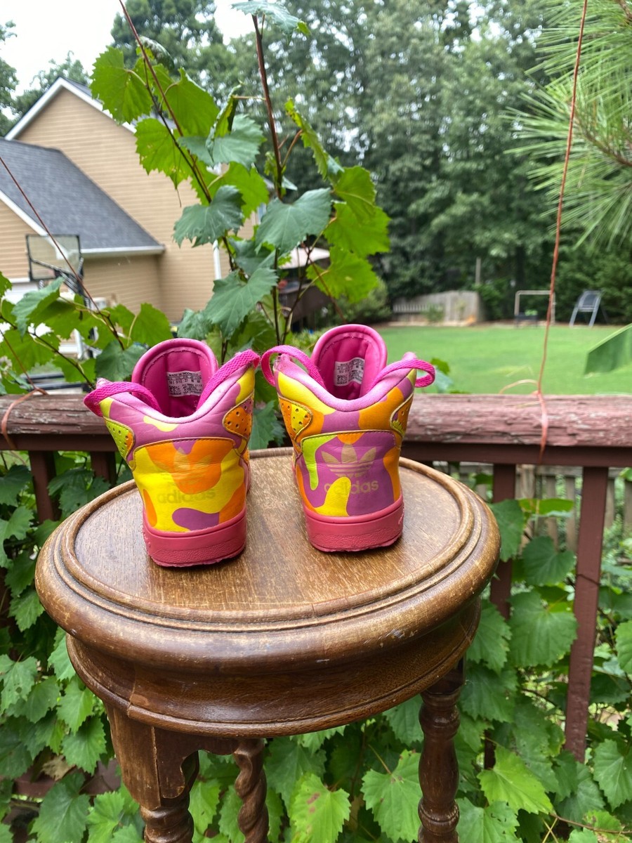 BABY SIZES 10K Adidas Jeremy Scott Neon Camouflage G95752