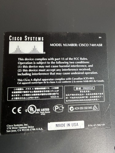 Cisco ASR 7401-ASR - Picture 2 of 2