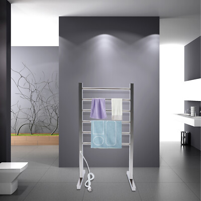 Electric Wet Towel Dryer Warmer 6x19.6u0026#034;Rails Stainless Steel Bathroom  Laundry | eBay
