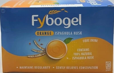 Fybogel Orange Sachets 30 Sachets‘fibre drink’ 100% natural ispaghula husk