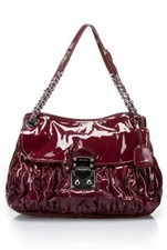 Nwt Authentic Miu Miu Rr1782 Sacca 2 Manici Shoulder Bag In Amarena Color $1750