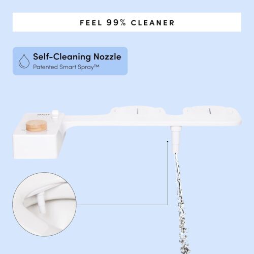 Adjustable Water Pressure Bidet Attachment with Modern Design and Easy Install - Picture 8 of 10
