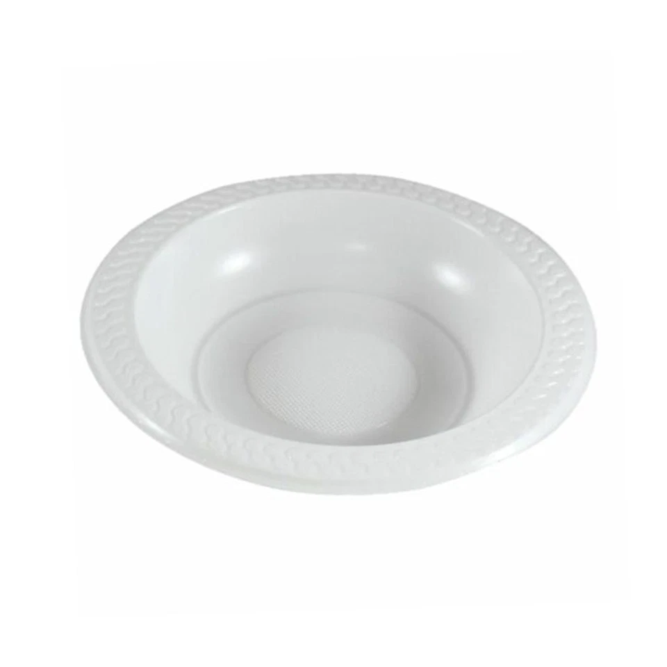 50pcs Party White Plastic Bowls Dinner Picnic Catering Event 180mm x 30mm AU - image 3 of 4