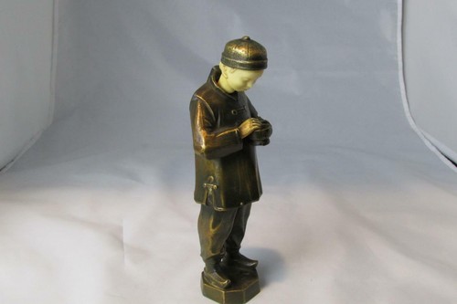 Antique China Chinese Man Figurine with Ivorine Face Hand - Picture 3 of 8