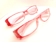 2 Lady / Girl READING GLASSES Quality UV protection fashion pink readers 3.50