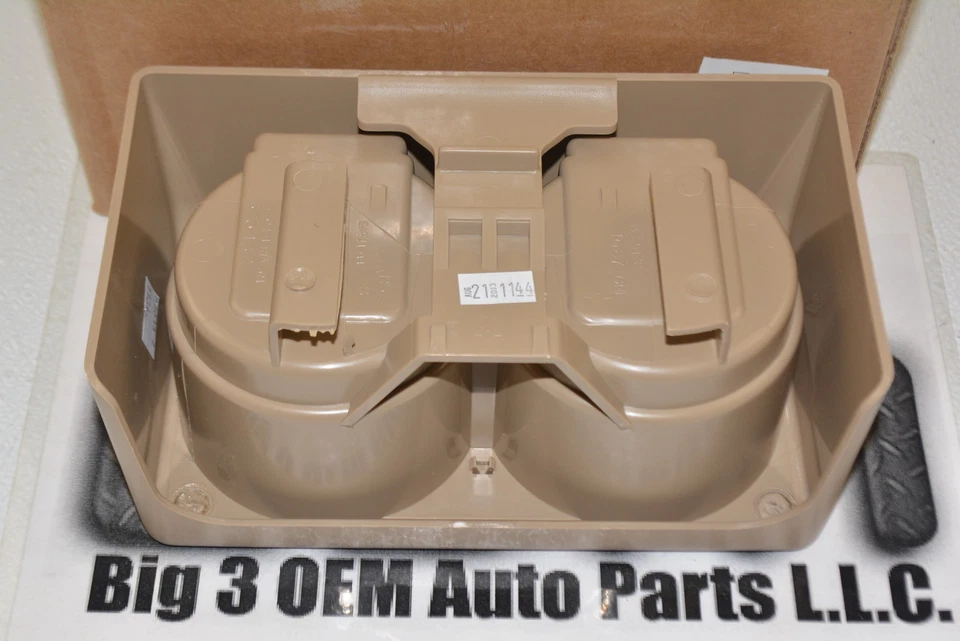 Chevrolet Colorado 2004-2012 asiento trasero bronceado portavasos inserto nuevo OEM 19121876 Foto 3 de 4