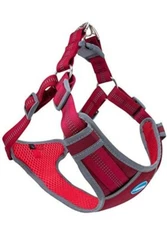  Dog Harness No Pull Escape Proof Adjustable Outdoor Pet Vest RED (Med)