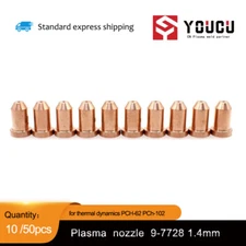 10 50pcs For thermal dynamics PCH-62 PCh-102 Plasma torch 9-7728 nozzle 1.4mm-