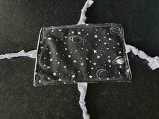 Handmade Space Taggie black/white with white tags Adults Comfort Sensory Blanket