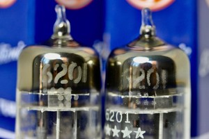 NOS GE 6201 12AT7WA ECC801S MATCHED PAIR AMPLITREX TESTED TUBES TRIPLE-MICA 1958 - Picture 3 of 17