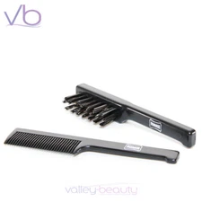 PRORASO Mustache Comb and Beard Brush Facial Combo, Made in Italy