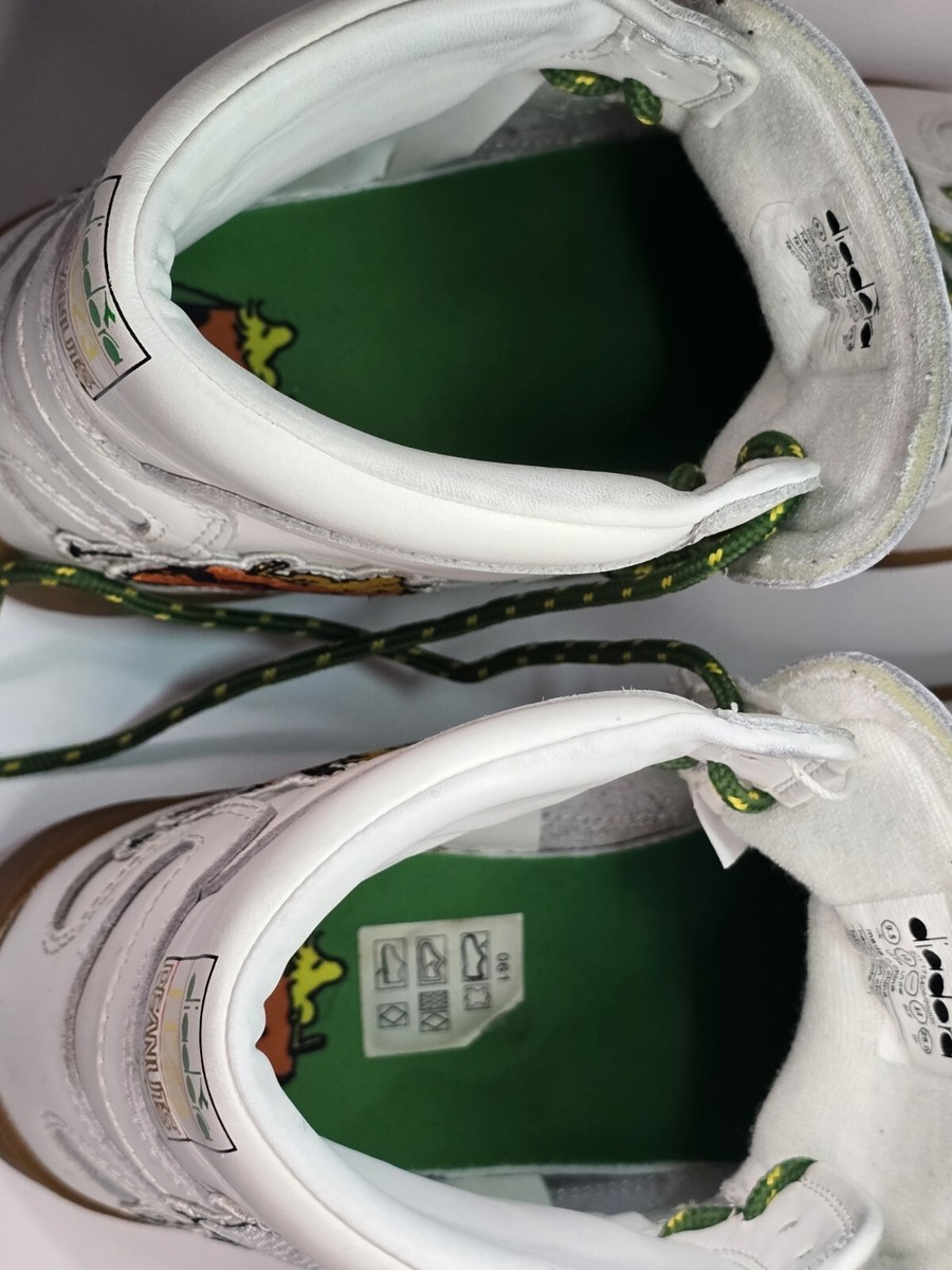 Diadora Mi Basket X Peanuts High Top Mens White Sneakers  display picture 3