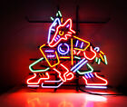 24"x20" Fox Hockey Artwork Hand-bent Bar Decor Neon Sign Vintage Style