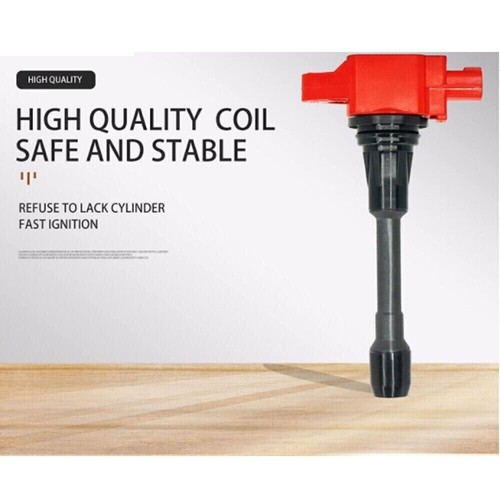 Set of 4 Ignition Coil & Spark Plug For 2008-2015 Nissan Rogue L4 2.5L M56 UF549 - Picture 5 of 15