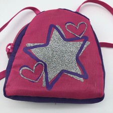 Build a bear BAB pink purple star backpack retired