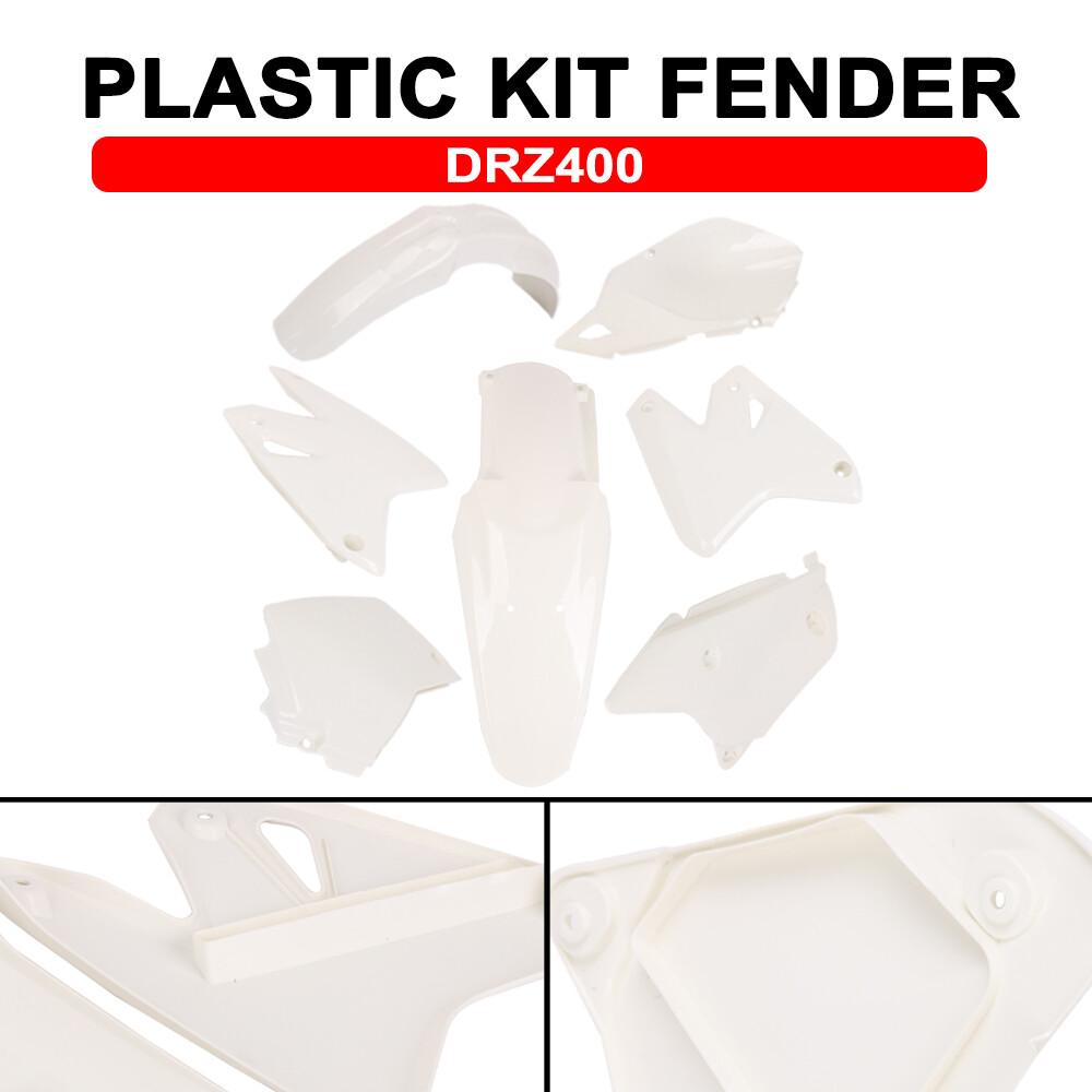 DRZ400 Plastic Kit Fender For DRZ400E DRZ400S DRZ400SM All Year Dirt Bike White eBay