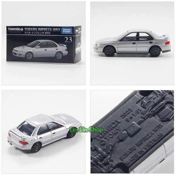 Tomica Takara Tomy Premium TP23 1/61 Subaru IMPREZA WRX Modelo de Coche Diecast Plateado Foto 2 de 4