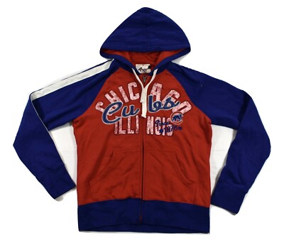 G-III 4 Her Juniors MLB Chicago Cubs Baseball Hoodie New M