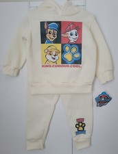NWT 2T Paw Patrol Chase, Rubble, Marshall 2 PACK Zip-up Hoodie and Jogger Pants