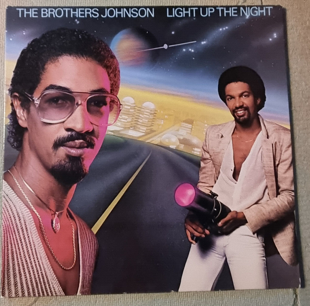 Brothers Johnson Light Up Night UK LP 1980 & Aint We Funkin Now 12