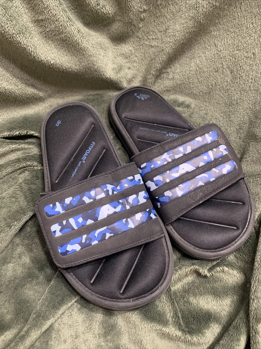 Adidas slides fit foam sandals Kids Size 1 eBay