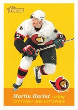 Martin Havlat 2001 Topps Heritage #43 Ottawa Senators