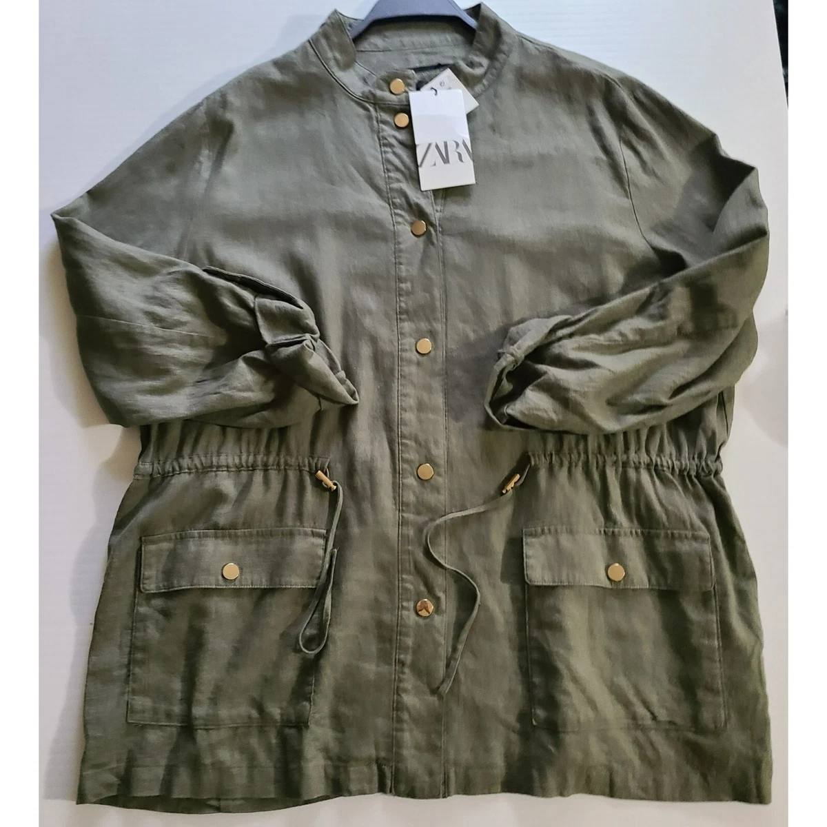 Linen top jacket zara