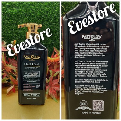 glutathione drip lotion Fastglow H.C whitening lotion with arbutin & Glutathione Drip spf50 400ml  X1