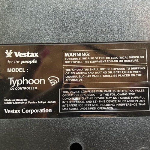 Vestax Typhoon Midi DJ Controller, New Without Box or Cords - Picture 3 of 3