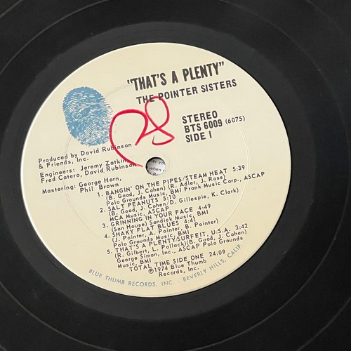 The Pointer Sisters That's a Plenty LP Vinyl 1974 Blue Thumb Records VG+ - Picture 5 of 8
