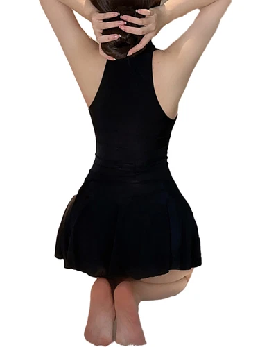 Women's Sexy See Through Bodycon Dress Open Bra Sleeveless Transparent Lingerie - Picture 67 of 94