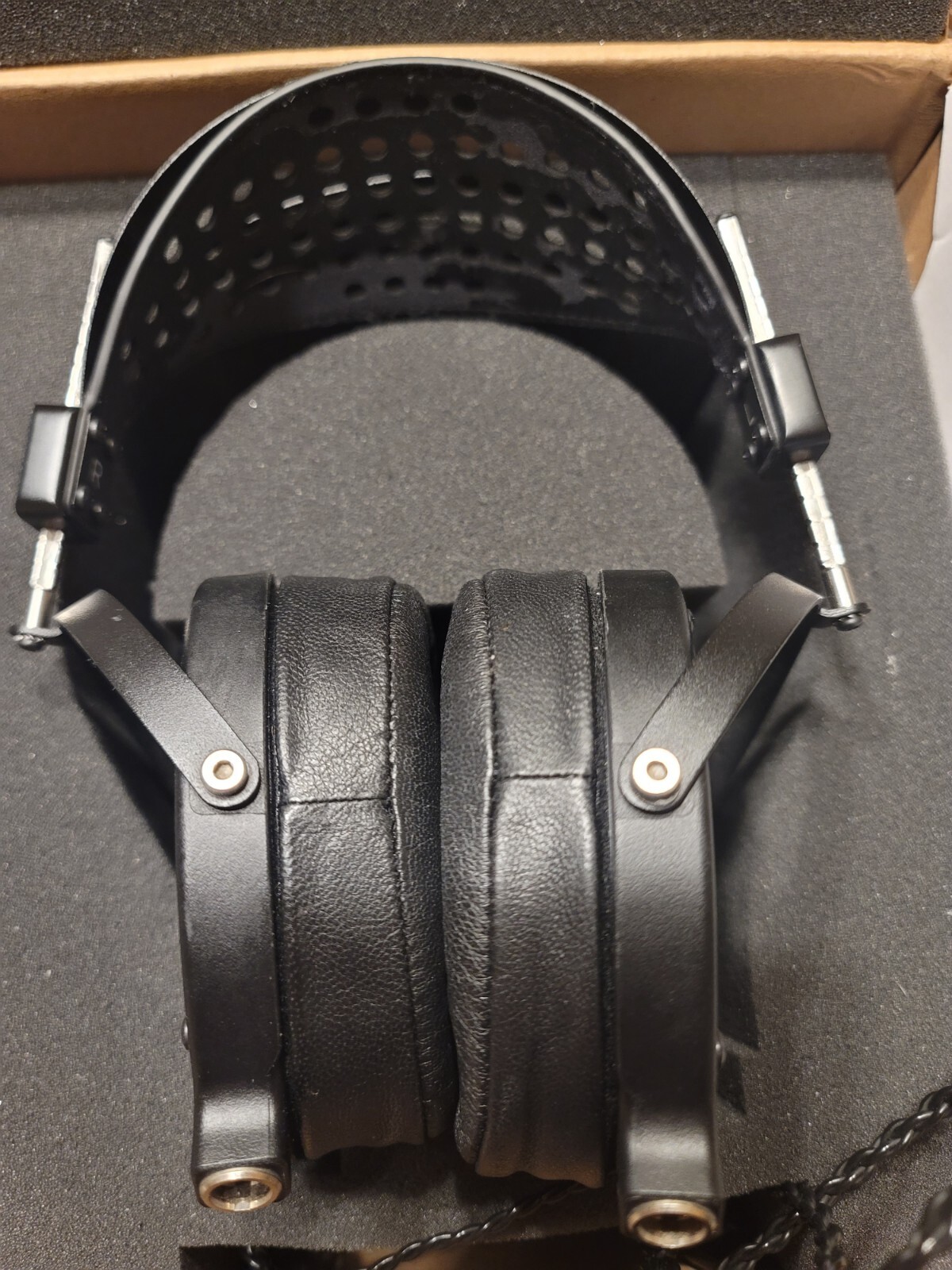 Audeze LCD2 Classic Headphones Black Fazor Mod & Extended Yokes