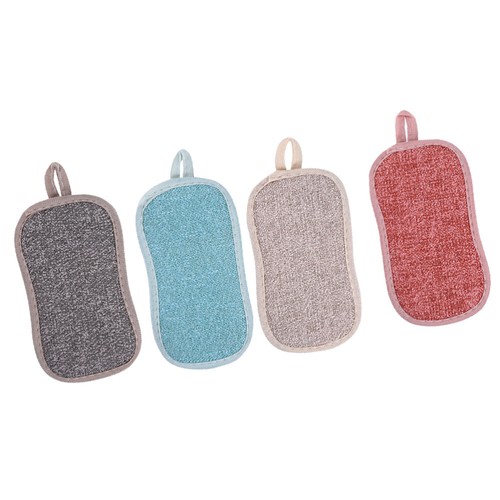4PCS Wipe Dish Cleaning Pads Dish Washing Sponge Non-Scratch Cleaner Kitchen