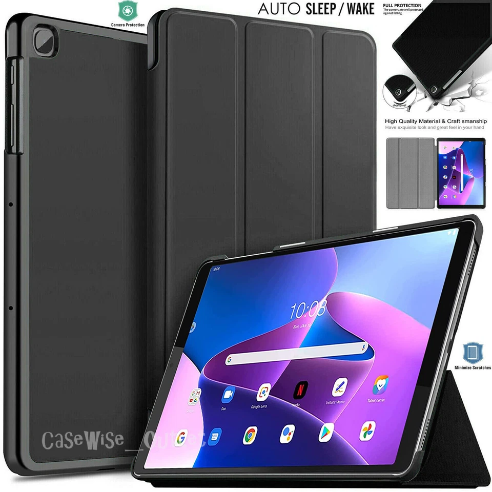 Leather Smart stand Case For Tablet Lenovo M10 Plus 3rd Generation 10.6" 2022