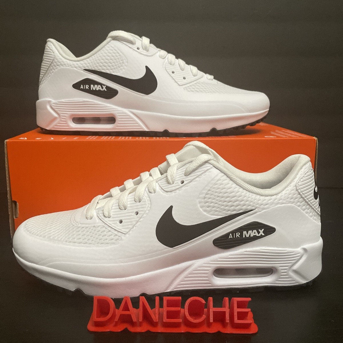Nike Air Max 90 G White Black Golf Shoes Men's Size 8.5 Nike Air Max 90 G White Black Golf Shoes Men's Size 8.5