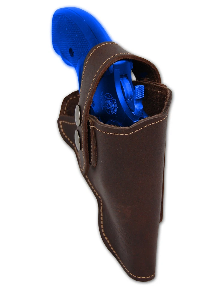 NUEVA Funda para Pistola Barsony Cuero Marrón OWB para S&W 22 38 357 Nariz Desairada 2" Rev Foto 4 de 4