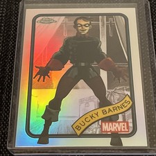 2025 Topps Chrome Marvel- Refractor #124 Bucky Barnes
