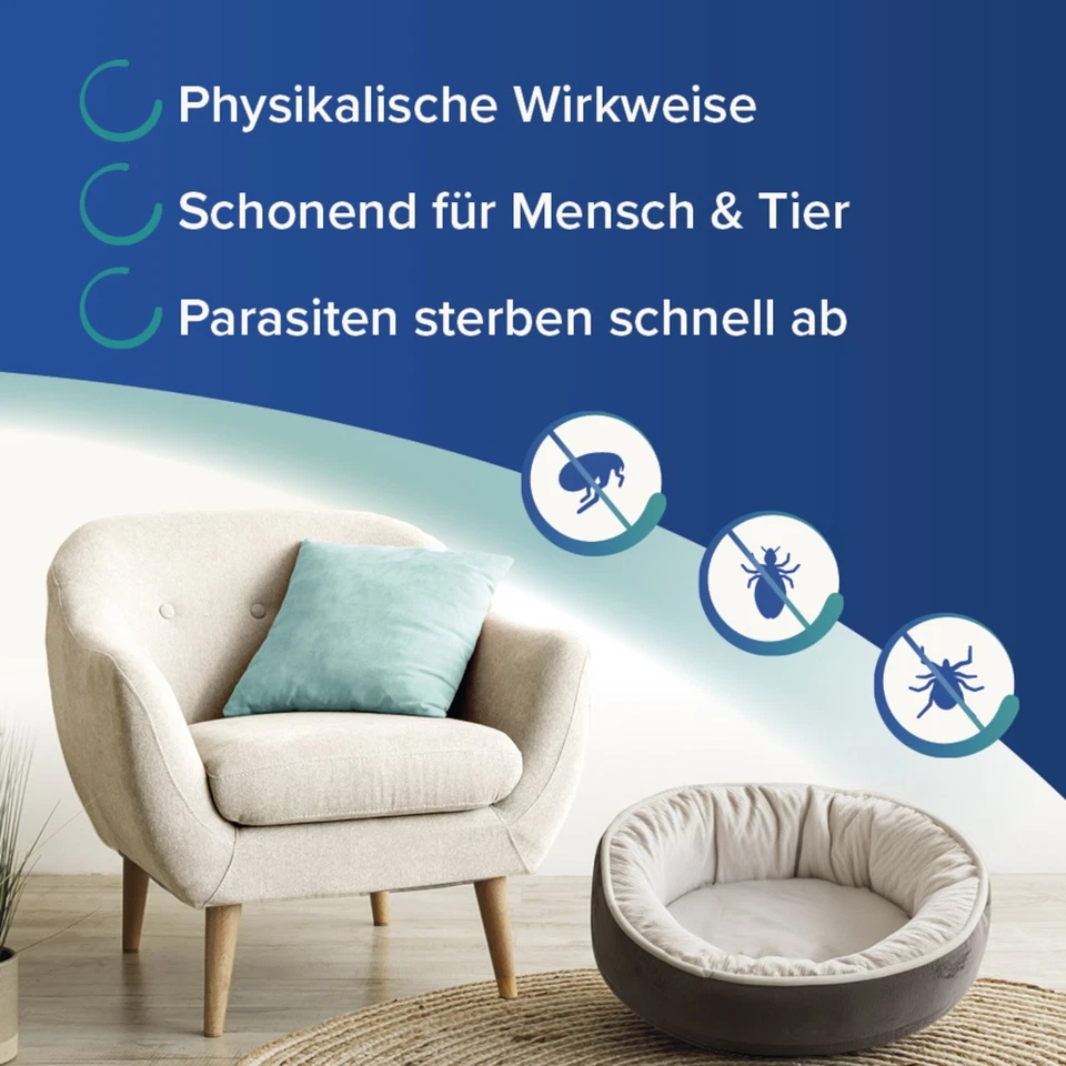 Beaphar Dimethicare Anti-Floh Mini-Fogger 2x 75 ml Vernebler Zecken Flöhe Milben - Bild 3 von 4