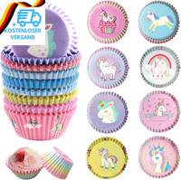 Muffin FöRmchen Papier Aus Metallfolie, Cupcake Wrapper,MuffinföRmchen Fettdicht