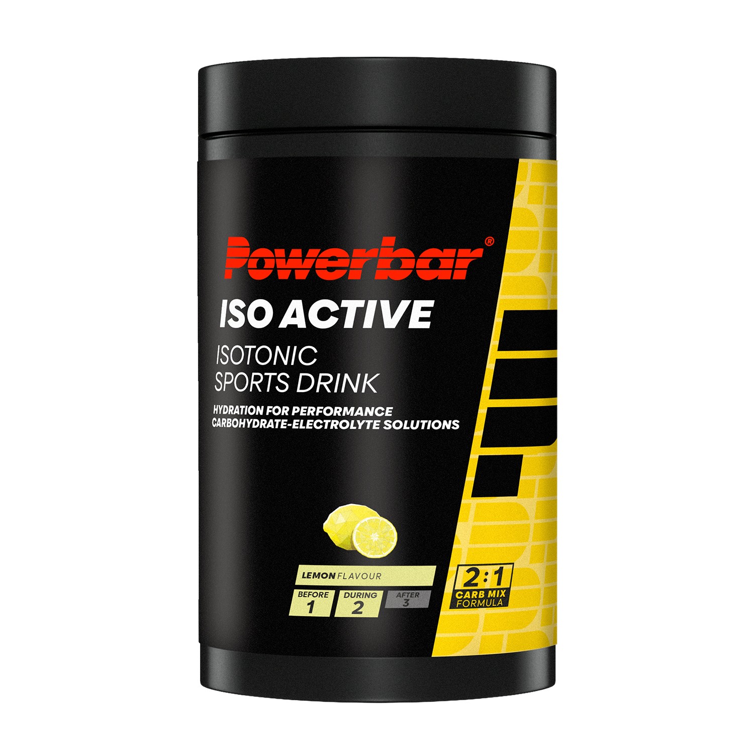 PowerBar IsoActive Lemon Boisson Anti Crampe pour Sorties Cyclistes et Running 600g