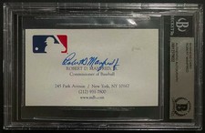 Rob Manfred MLB Commissioner Baseball Signed Autographed Business Card Beckett