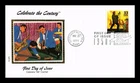 DR JIM STAMPS US COVER ROCK N ROLL MUSIC CELEBRATE CENTURY FDC COLORANO SILK