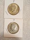 40% Silver Kennedy Half Dollars Lot of 2 1968-D Business Strike 50C Coins