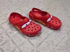Crocs Classic Clog Cars Lightning McQueen Red Mens 8 Womens 10 205759-610
