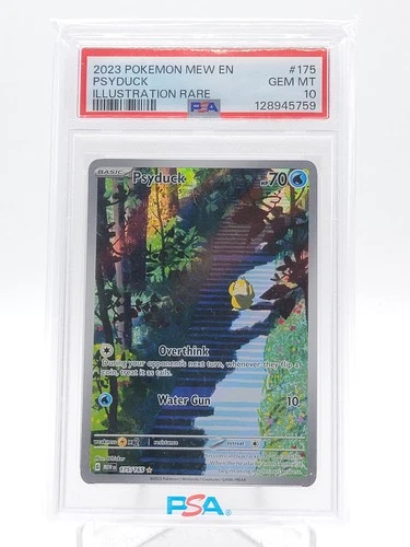 PSYDUCK 2023 POKEMON 151 ILLUSTRATION RARE #175 PSA 10 Q0895