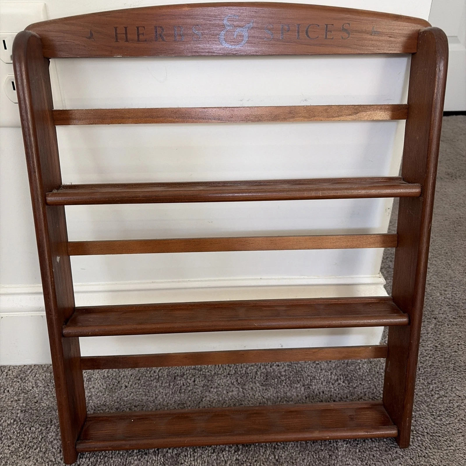 Vintage McCormick Wooden Wall Spice Rack “Herbs & Spices” Kitchen Shelf Rustic
Opens in a new window