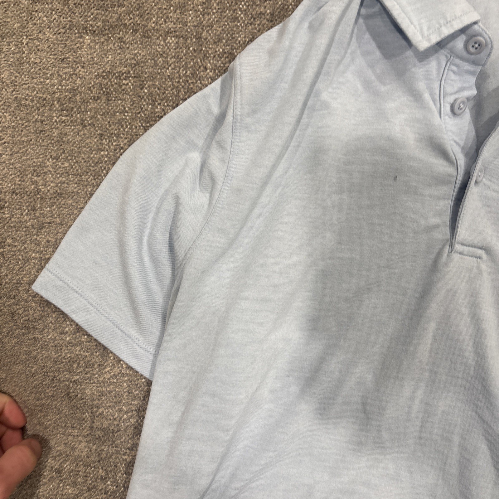 Lululemon Evolution Polo Medium Light Blue - image 3