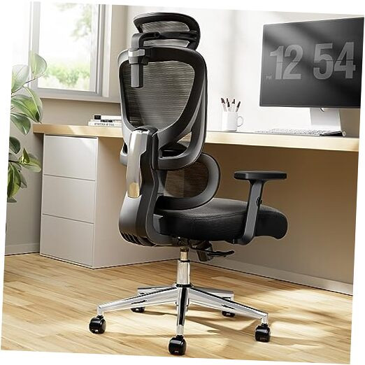 Ergonomic Height-Adjustable Lumbar Support Office and Gaming Chair-image