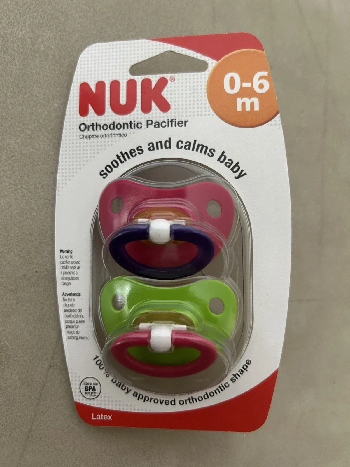 New NUK Latex Baby Pacifiers 0-6 Months Orthodontic Nipples Pink Girls
Opens in a new window or tab